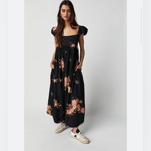 NWT Free people Linda Lou midi dress.